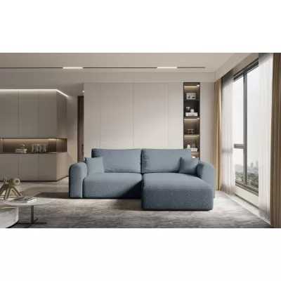 Rohová rozkládací sedací souprava ESTEL 2 - šedomodrá, pravý roh