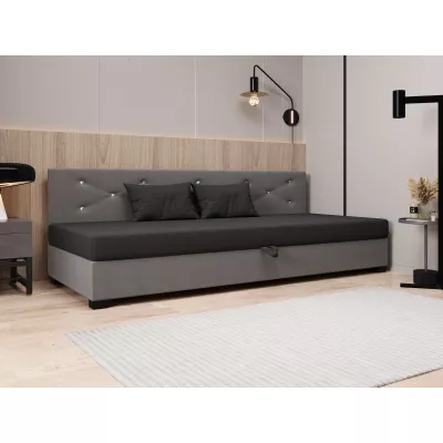 Čalouněná postel 80x195 MILEKA BIZ 1 - šedá / světle šedá