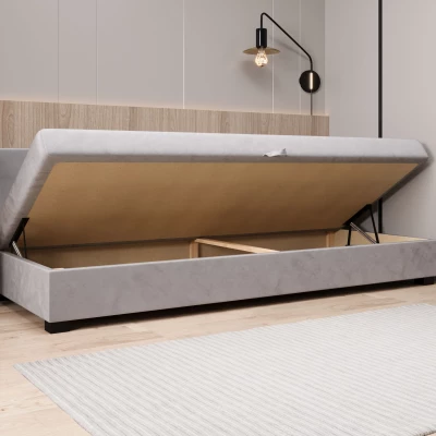 Čalouněná postel 90x195 MILEKA BIZ 1 - šedá