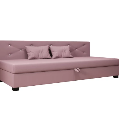 Čalouněná postel 90x195 MILEKA BIZ 1 - růžová