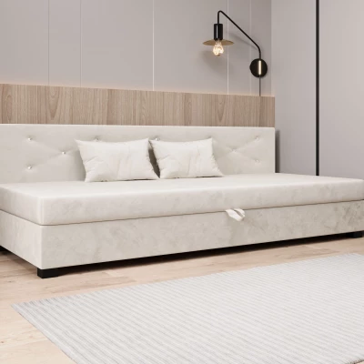 Čalouněná postel 120x195 MILEKA BIZ 1 - ecru