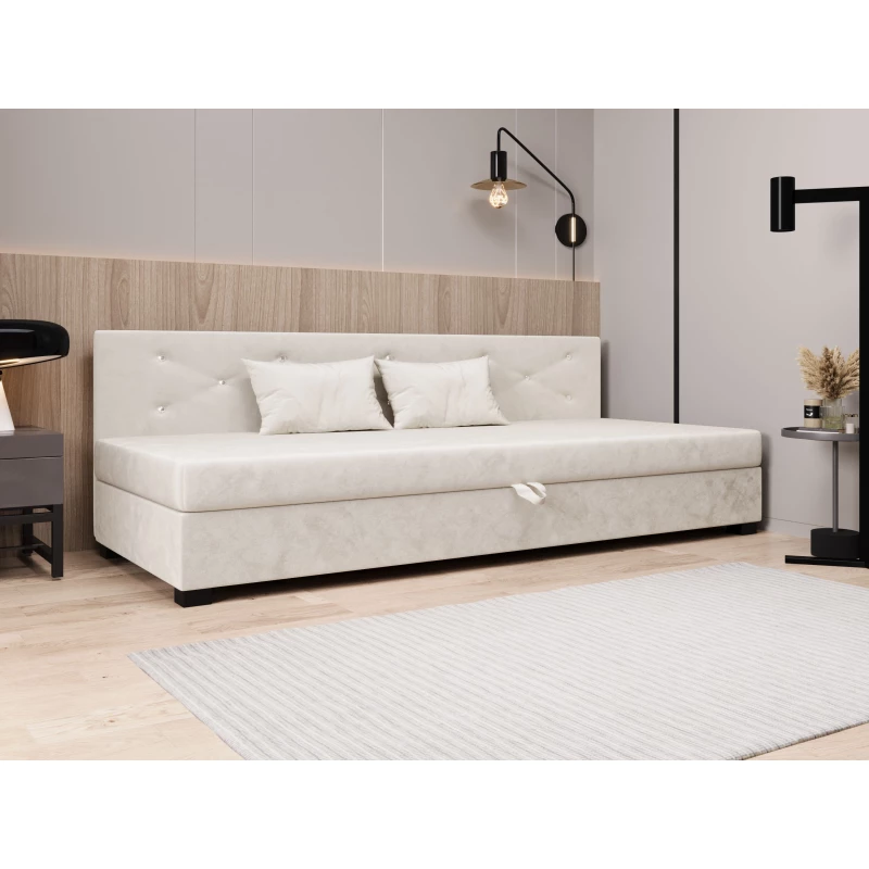 Čalouněná postel 120x195 MILEKA BIZ 1 - ecru