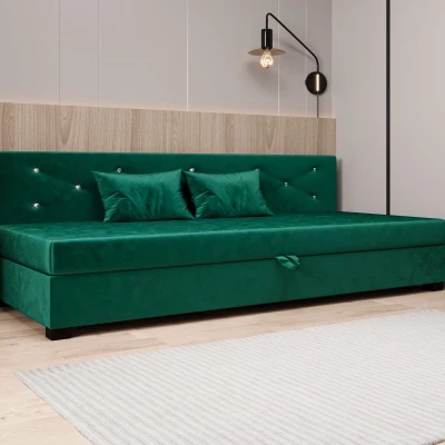 Čalouněná postel 80x195 MILEKA BIZ 1 - zelená