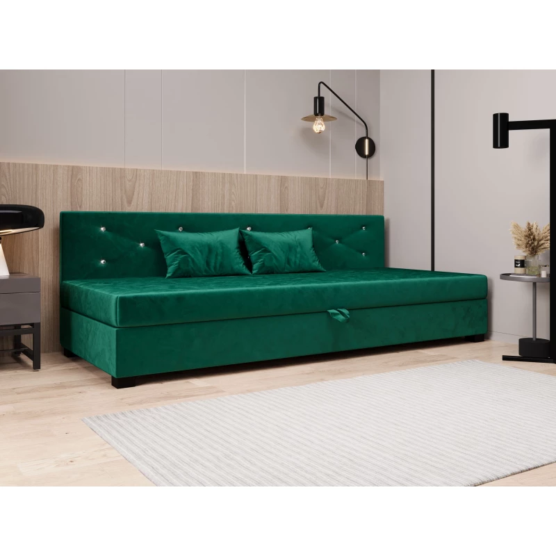 Čalouněná postel 80x195 MILEKA BIZ 1 - zelená