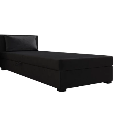 Jednolůžková postel 120x195 ZAJDA 2 s úložným prostorem - grafitová