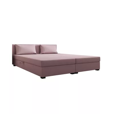 Manželská postel 180x200 ZAJDA DOUBLE 2 s úložným prostorem - růžová