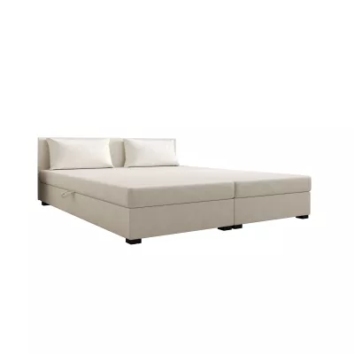 Manželská postel 180x200 ZAJDA DOUBLE 2 s úložným prostorem - ecru