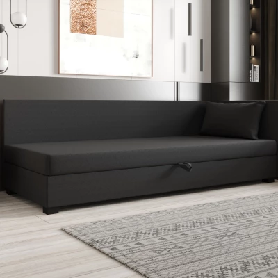 Jednolůžková postel 100x195 ZAJDA PLUS 1 s úložným prostorem - šedá