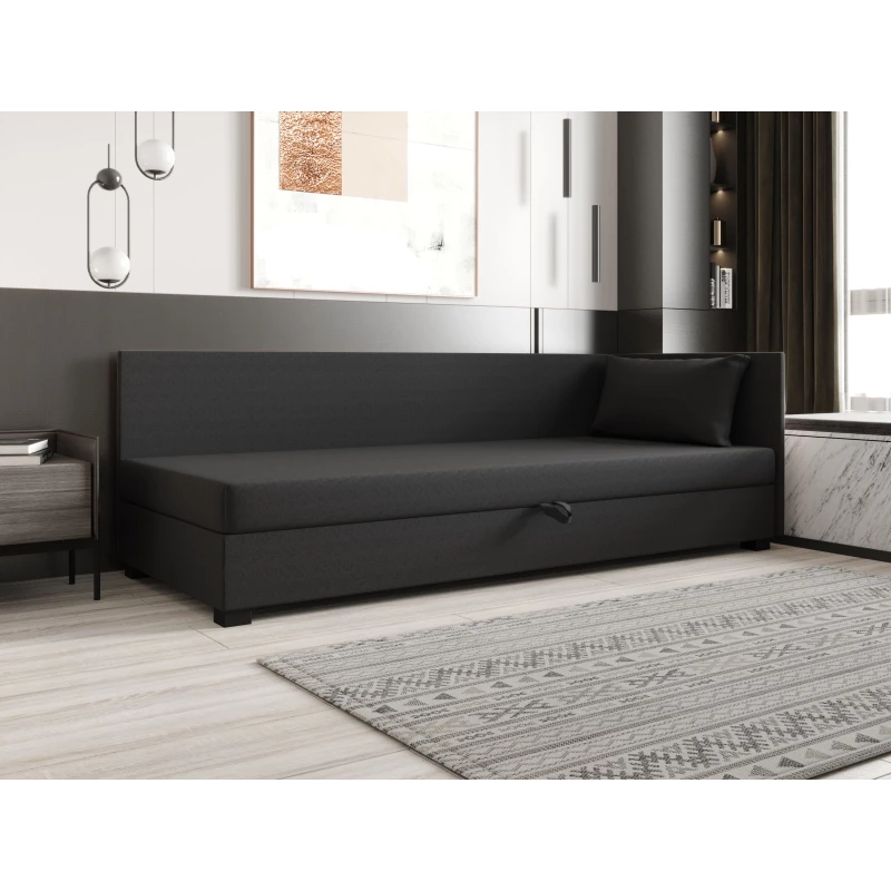 Jednolůžková postel 100x195 ZAJDA PLUS 1 s úložným prostorem - šedá