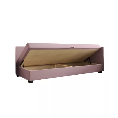 Jednolůžková postel 100x195 ZAJDA PLUS 1 s úložným prostorem - černá / šedá