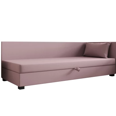 Jednolůžková postel 100x195 ZAJDA PLUS 1 s úložným prostorem - růžová