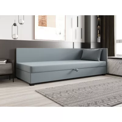 Jednolůžková postel 100x195 ZAJDA PLUS 1 s úložným prostorem - modrošedá
