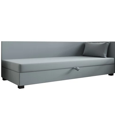 Jednolůžková postel 90x195 ZAJDA PLUS 2 s úložným prostorem - modrošedá