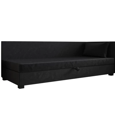 Jednolůžková postel 90x195 ZAJDA PLUS 2 s úložným prostorem - grafitová