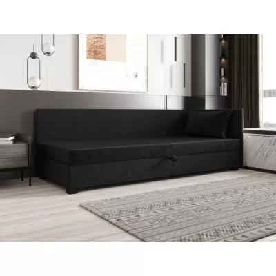 Jednolůžková postel 90x195 ZAJDA PLUS 2 s úložným prostorem - grafitová