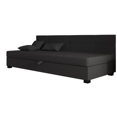 Jednolůžková čalouněná postel 100x195 LOCIKA BIZ 1 - šedá