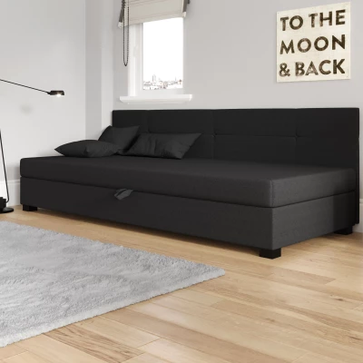 Jednolůžková čalouněná postel 100x195 LOCIKA BIZ 1 - šedá