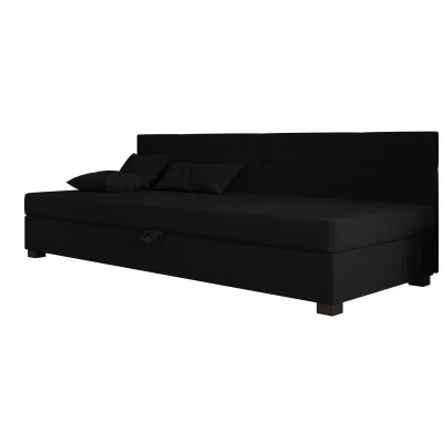 Jednolůžková čalouněná postel 100x195 LOCIKA BIZ 1 - černá