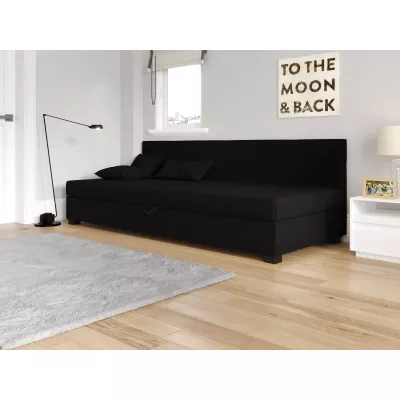 Jednolůžková čalouněná postel 100x195 LOCIKA BIZ 1 - černá