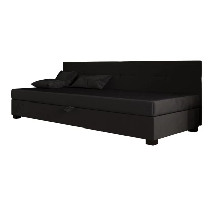 Jednolůžková čalouněná postel 110x195 LOCIKA BIZ 1 - grafitová