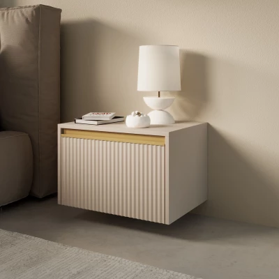 VÝPRODEJ - Noční stolek MANANA - béžový