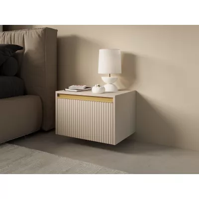 VÝPRODEJ - Noční stolek MANANA - béžový