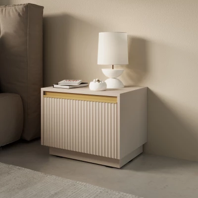 VÝPRODEJ - Noční stolek MANANA - béžový