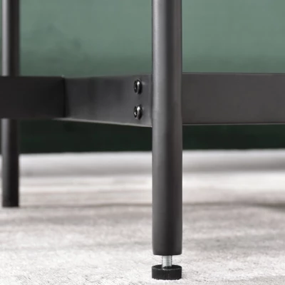 VÝPRODEJ - Široký konferenční stolek CILIAN - černý