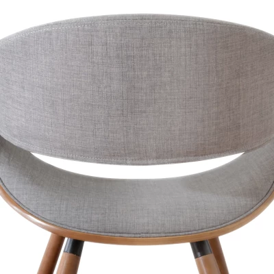 VÝPRODEJ - Designová jídelní židle SAROLTA - ořech / šedá 2