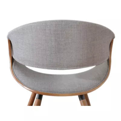 VÝPRODEJ - Designová jídelní židle SAROLTA - ořech / šedá 2