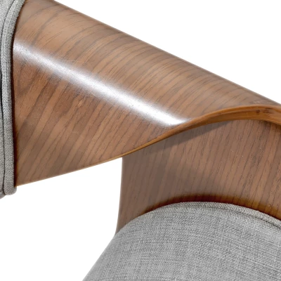 VÝPRODEJ - Designová jídelní židle SAROLTA - ořech / šedá 2