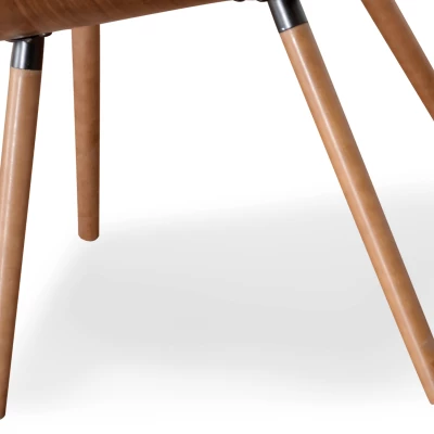 VÝPRODEJ - Designová jídelní židle SAROLTA - ořech / šedá 2