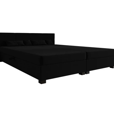 Manželská postel 160x200 LOCIKA DOUBLE 1 - černá
