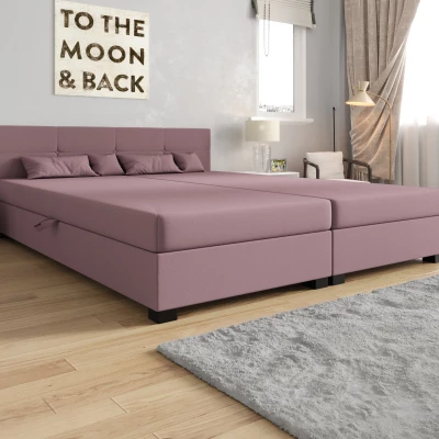 Manželská postel 160x200 LOCIKA DOUBLE 1 - růžová