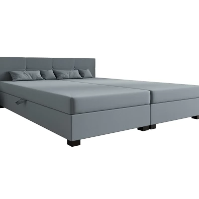 Manželská postel 160x200 LOCIKA DOUBLE 1 - modrošedá