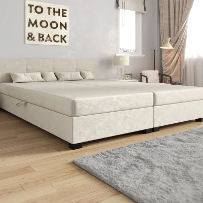 Manželská postel 160x200 LOCIKA DOUBLE 1 - ecru