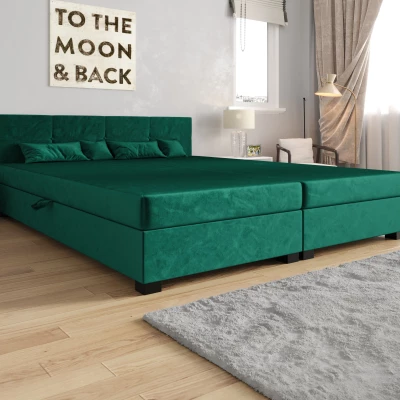 Manželská postel 160x200 LOCIKA DOUBLE 1 - zelená