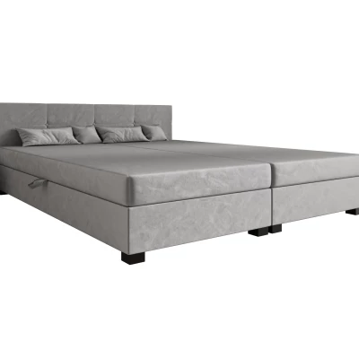 Manželská postel 160x200 LOCIKA DOUBLE 1 - světle šedá