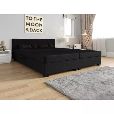 Manželská postel 140x200 LOCIKA DOUBLE 2 - grafitová