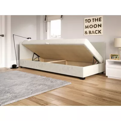 Jednolůžková čalouněná postel 100x195 LOCIKA PLUS 1 - šedá