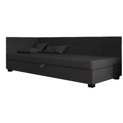 Jednolůžková čalouněná postel 100x195 LOCIKA PLUS 1 - šedá