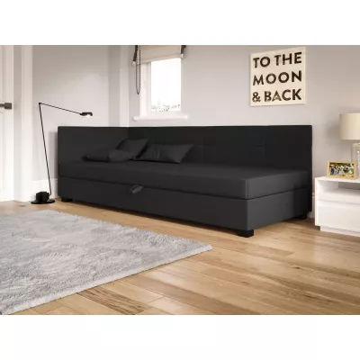Jednolůžková čalouněná postel 100x195 LOCIKA PLUS 1 - šedá