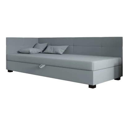 Jednolůžková čalouněná postel 100x195 LOCIKA PLUS 1 - modrošedá