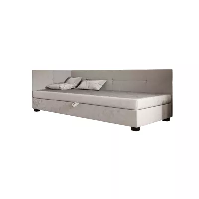 Jednolůžková čalouněná postel 100x195 LOCIKA PLUS 1 - světle šedá