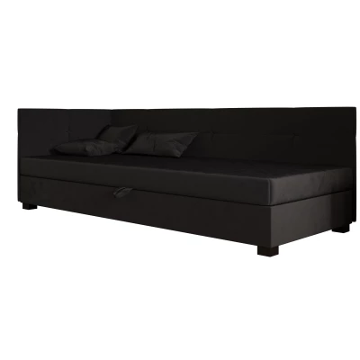 Jednolůžková čalouněná postel 120x195 LOCIKA PLUS 2 - grafitová