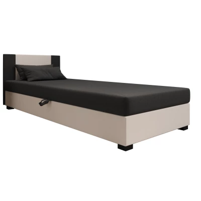 Čalouněná jednolůžková postel 80x195 ARIADNA 1 - šedá / světle šedá