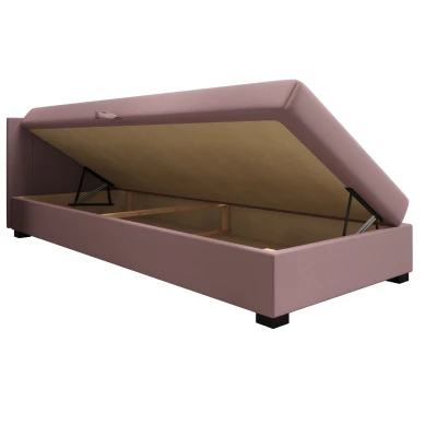 Čalouněná jednolůžková postel 80x195 ARIADNA 1 - černá