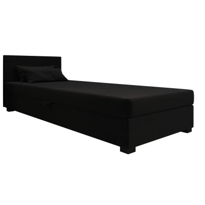 Čalouněná jednolůžková postel 80x195 ARIADNA 1 - černá