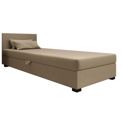 Čalouněná jednolůžková postel 80x195 ARIADNA 1 - hnědá