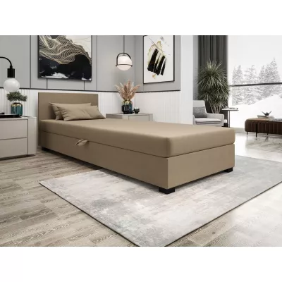 Čalouněná jednolůžková postel 80x195 ARIADNA 1 - hnědá